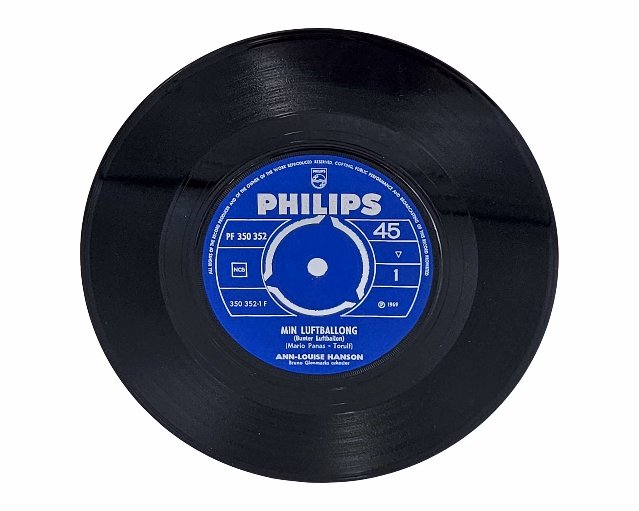 Ann Louise Hanson, Min Luftballong, Vinyl Singel