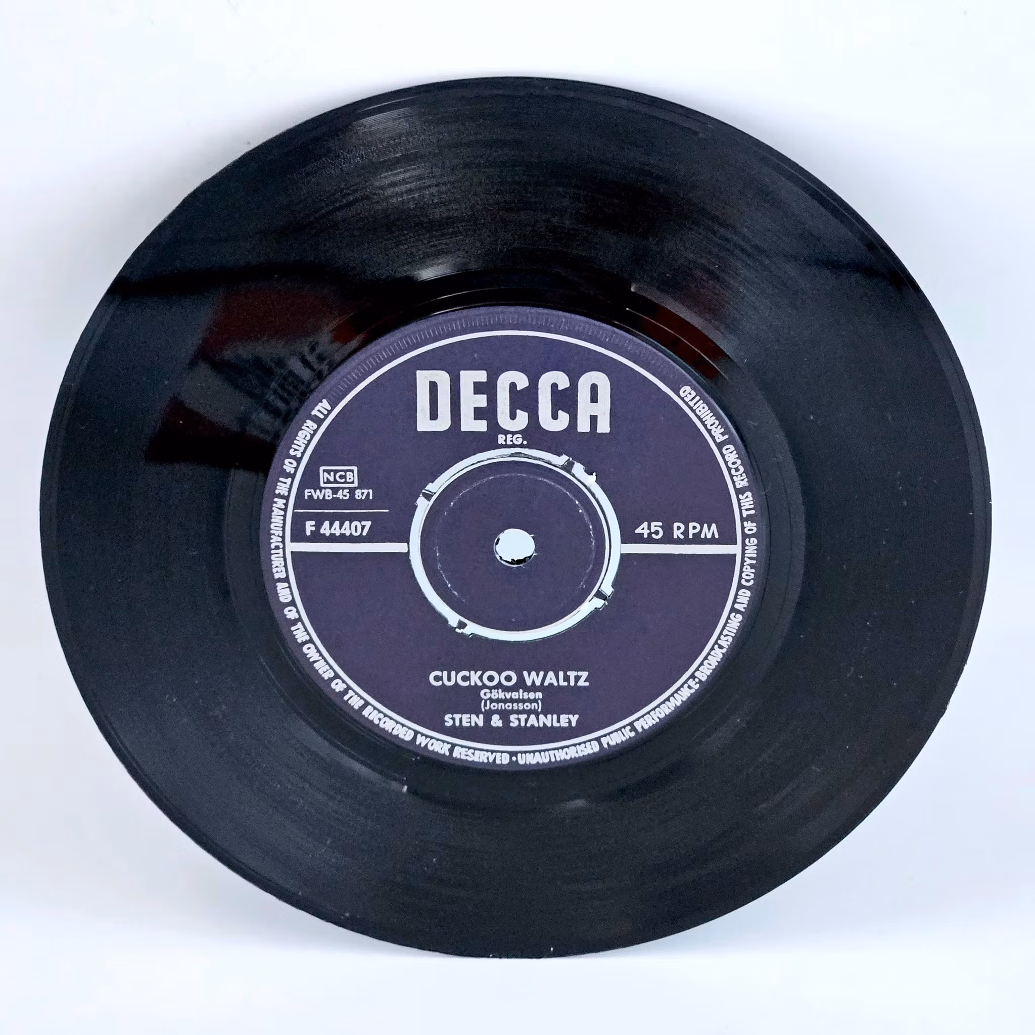 Stone And Stanley, Cuckoo Waltz, Vinyl Single