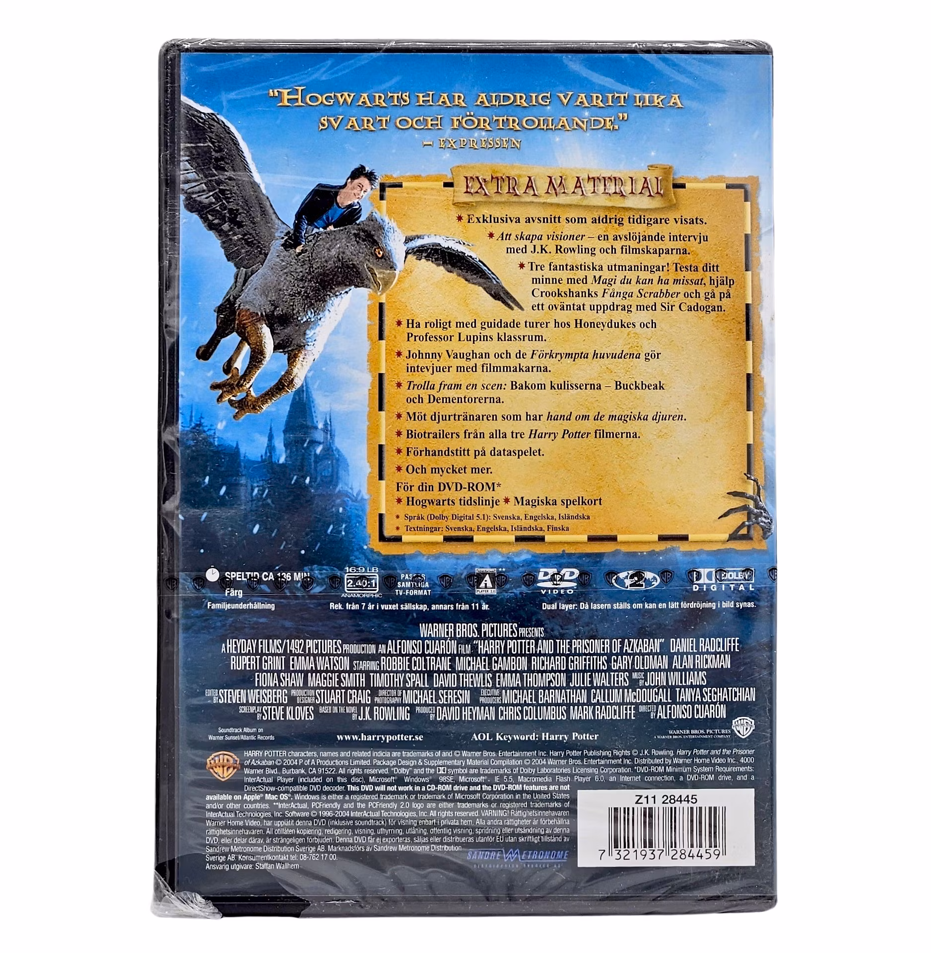 Harry Potter Och Fången Från Azkaban, DVD NY