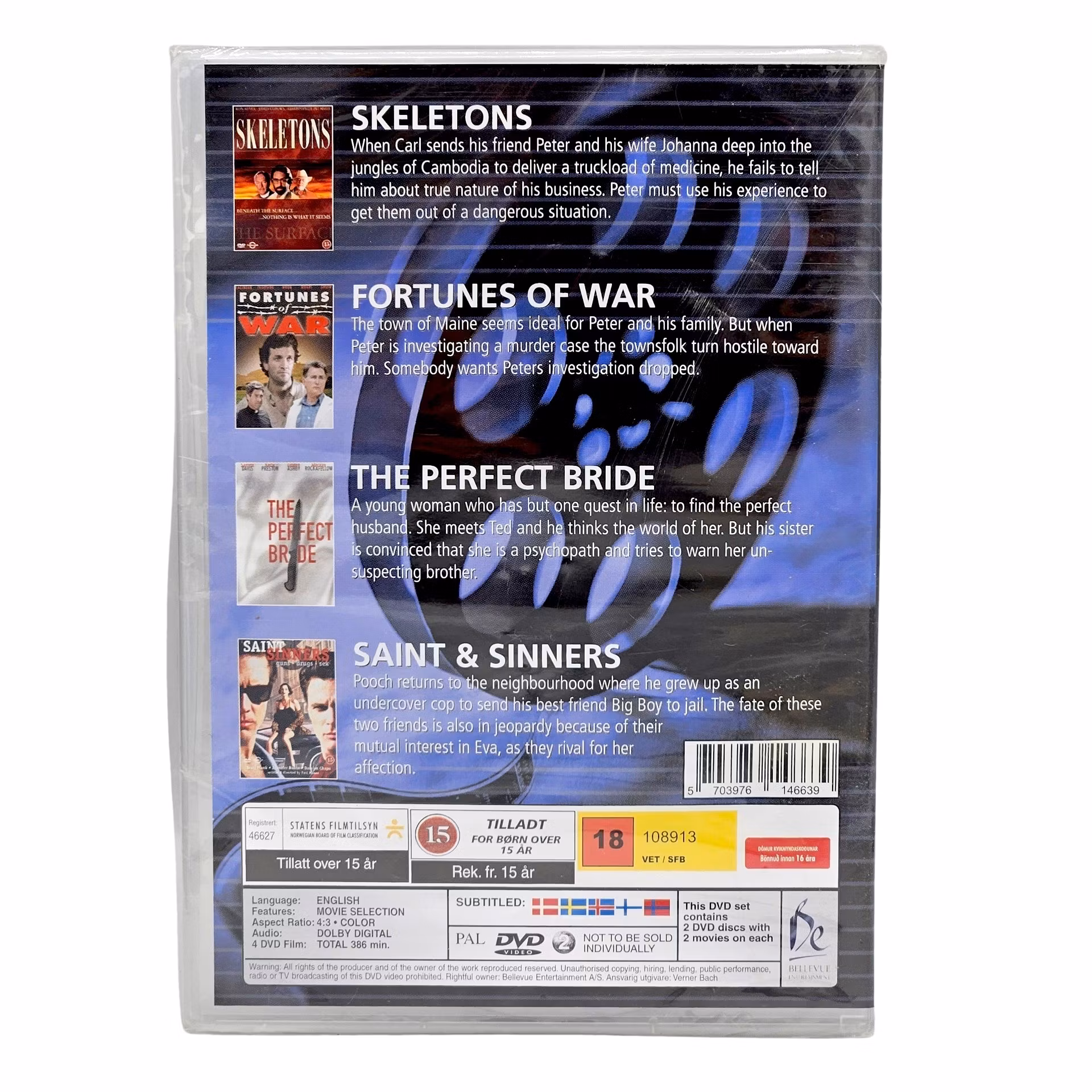 4 Great Thriller Movies, Platinum Collection, 2 DVD NY