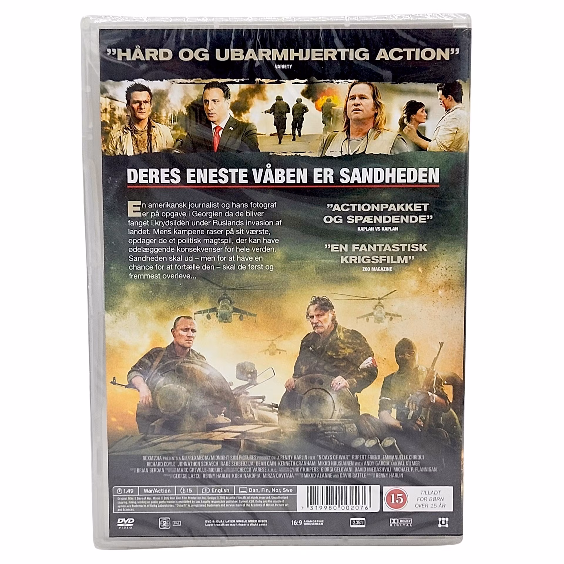 5 Days Of War, DVD NY