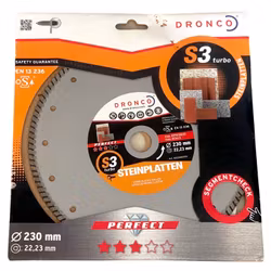 Dronco S3 turbo steinplatten kiva 230 mm, 22,23 mm