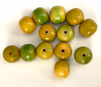 Gammal bakelit pärlor 36 gram