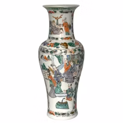 Kina, Qing dynastin (1644-1912) porslin vas