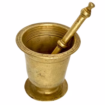 Mortel med stöt, Mässing, 1700-talet