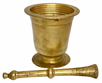 Mortel med stöt, Mässing, 1700-talet