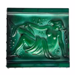 BOX, malachite glass, art deco schlevogt made in the 1930s