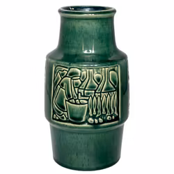 Michael Andersen & Son, Denmark, green vase
