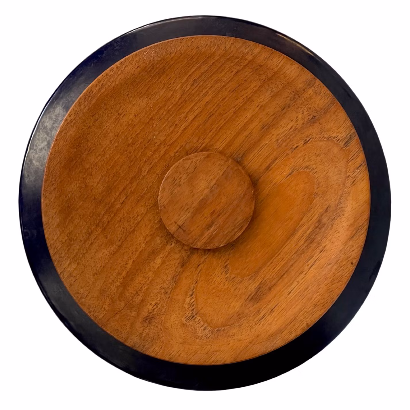 Vintage, bowl with wooden lid, Jie Keramik