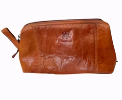 Toilettas Leerhuid Bruin B Away