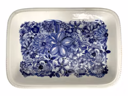 Gefle Blå Blomster, Uppläggnings  porslin fat