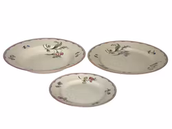 Gustavsberg tallrikar 1918, tre olika storlekar