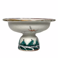 Skål på fod, porcelæn, Kina, 1800-tallet