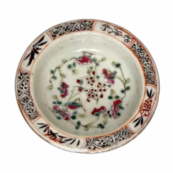 Skål på fod, porcelæn, Kina, 1800-tallet