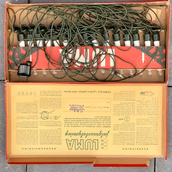 Luma Julgransbelysning 15 lampor 1953-tal