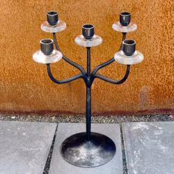 Erik Hoglund, Boda Forge, iron candelabra