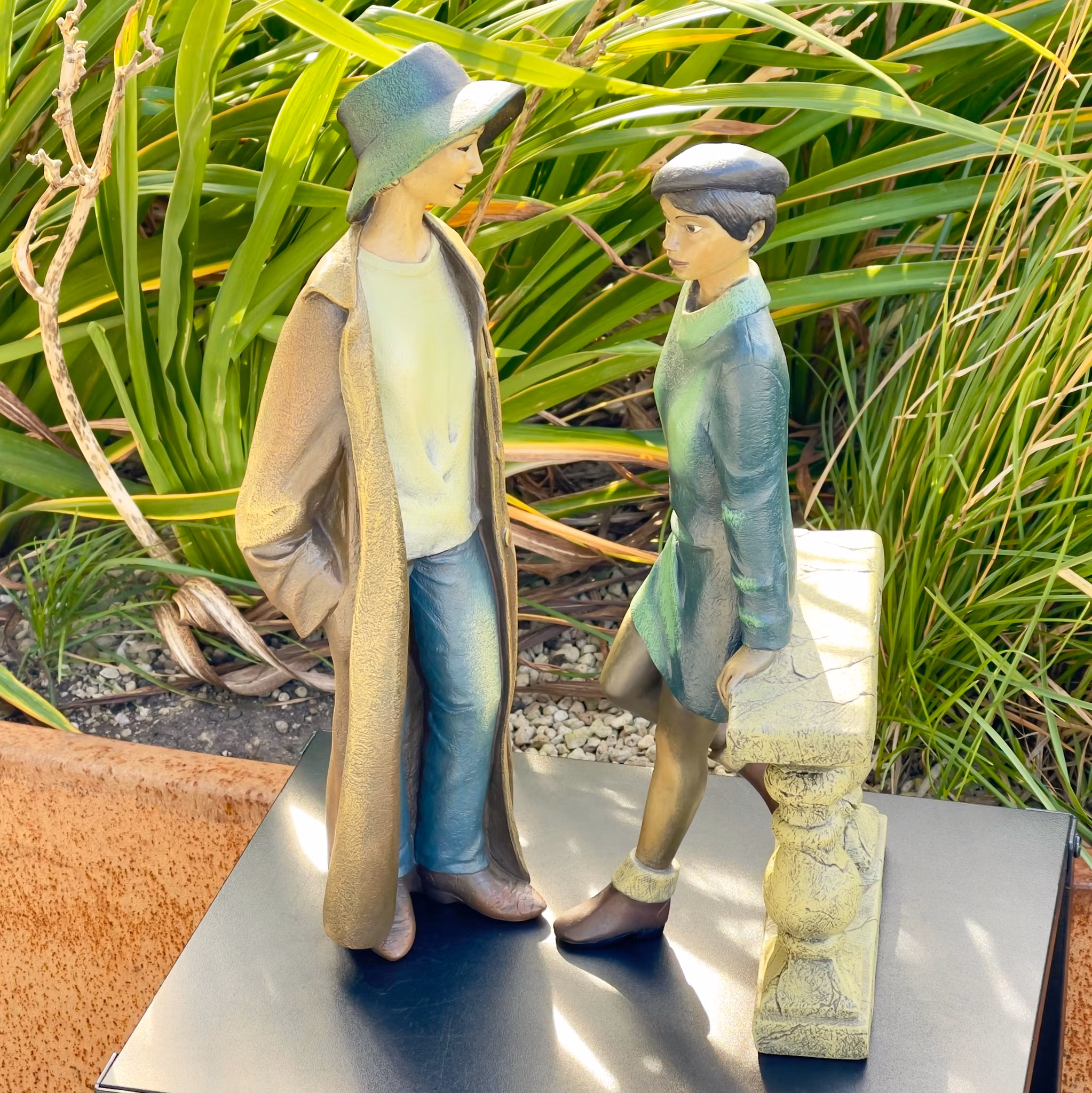 To store skulpturer Piazza, kunstmesse