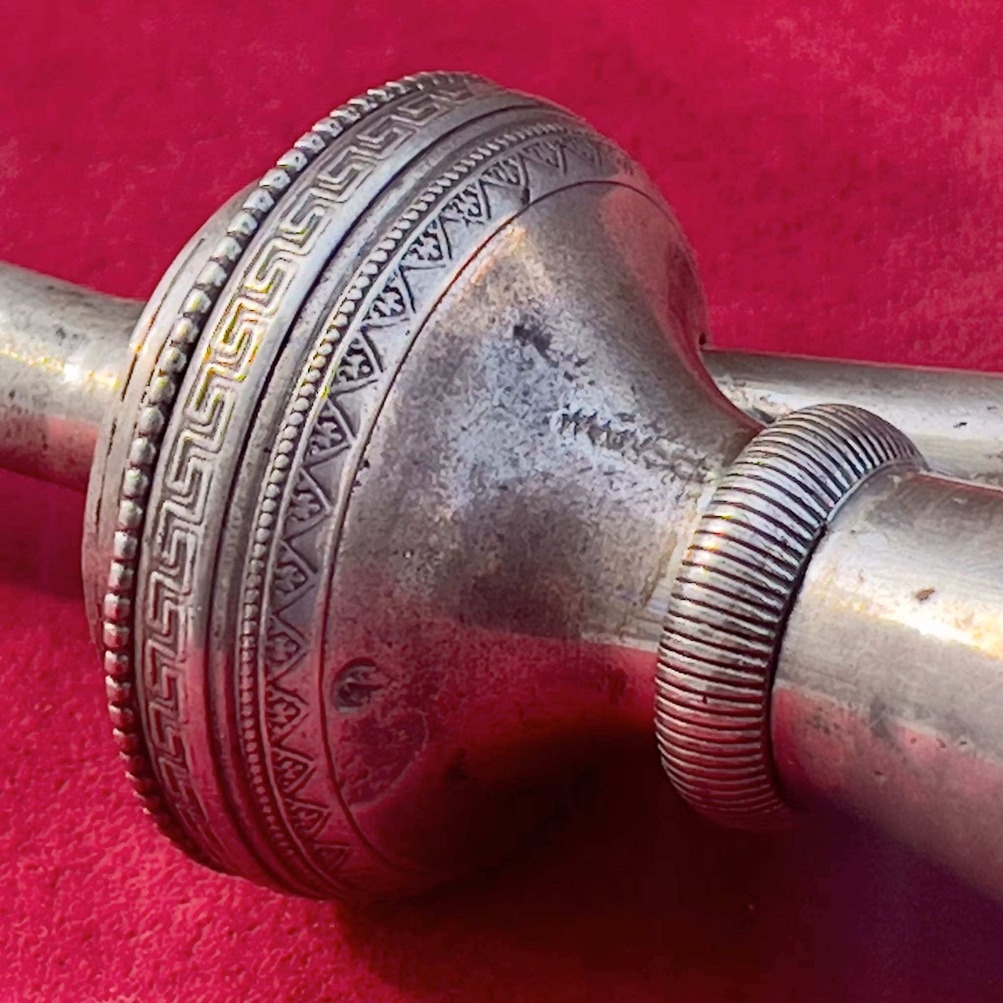 Bohemian crystal for Ottoman silver hookah, circa 1820