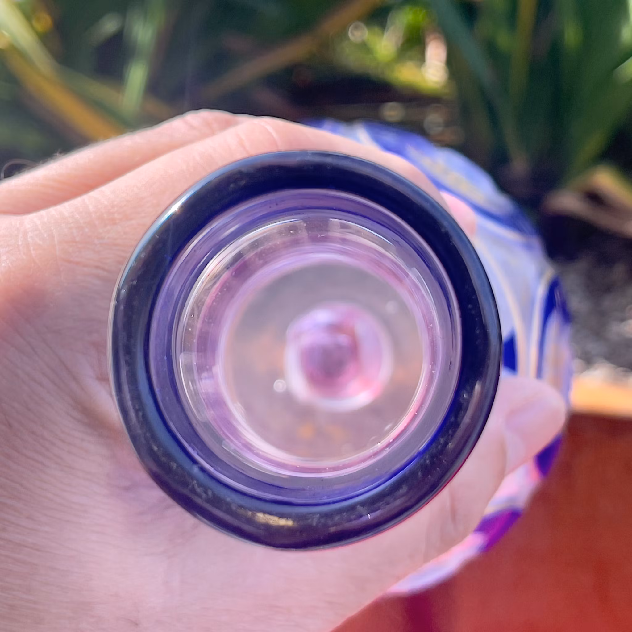 Bohemian crystal for Ottoman silver hookah, circa 1820