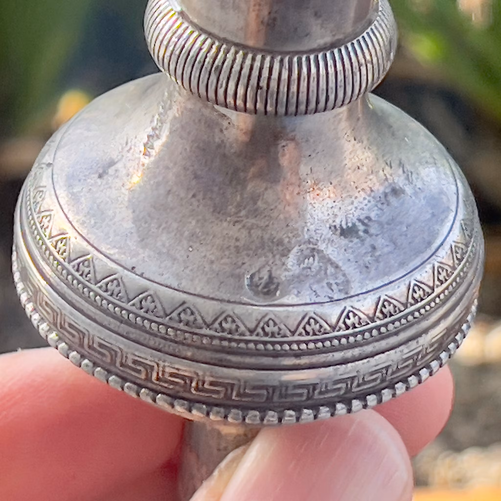 Bohemian crystal for Ottoman silver hookah, circa 1820