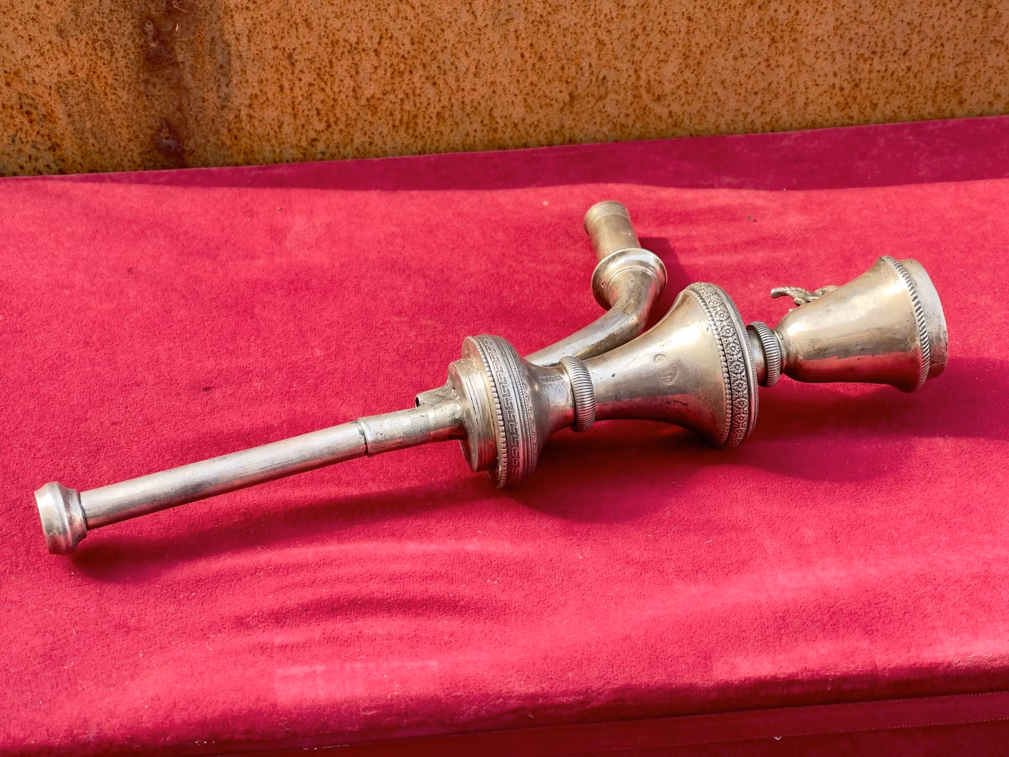 Bohemian crystal for Ottoman silver hookah, circa 1820