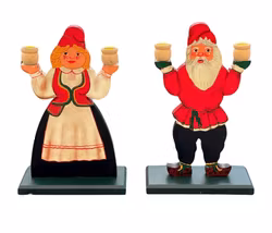 Ljusstakar Tomte, trä