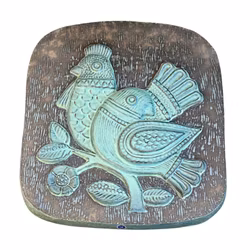 Upsala Ekeby keramisk veggmaleri, signert Irma Yourstone