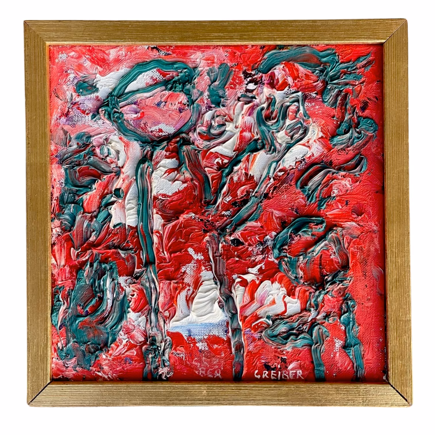 Gunnar Greiber (Svezia, 1919-2011). Dipinto ad olio su tela, firmato