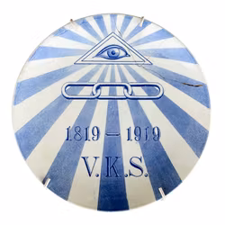 Odd Fellow talrik V.K.S. 1819-1919 Rörstrand