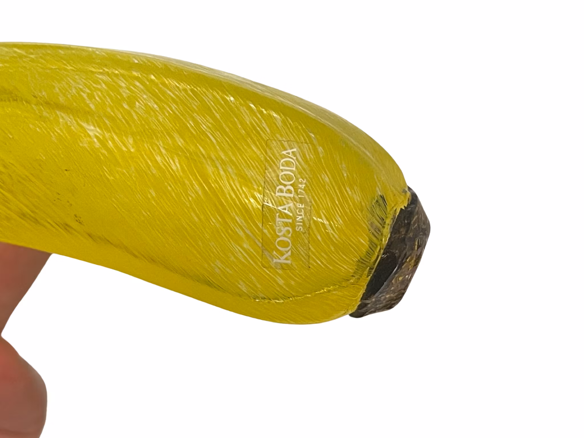 Gunnel Sahlin, sculptuur, Banaan, uit de serie Frutteria, Kosta Boda