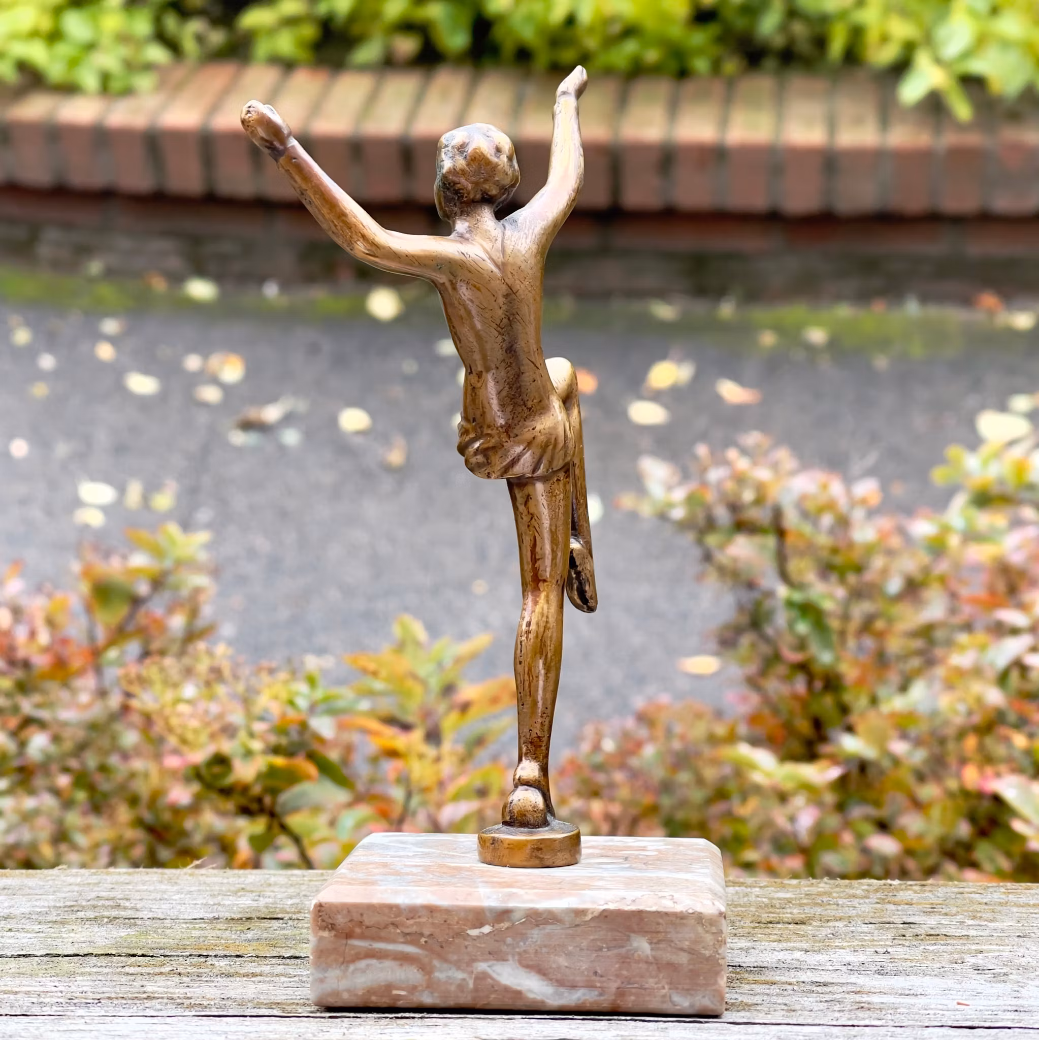 Tanzende Frau, Skulptur, Bronze, Art Deco