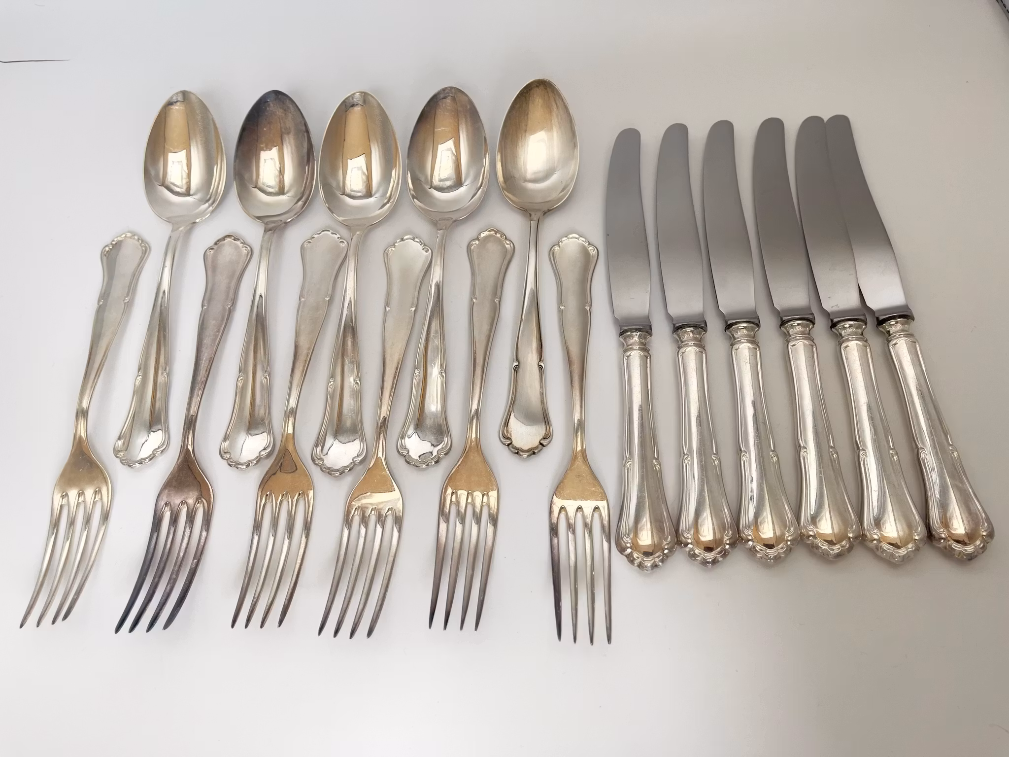 Skandia BESTICK, silver, 17 delar SAGA