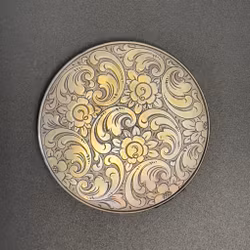 Antik silver dosa, stämplad