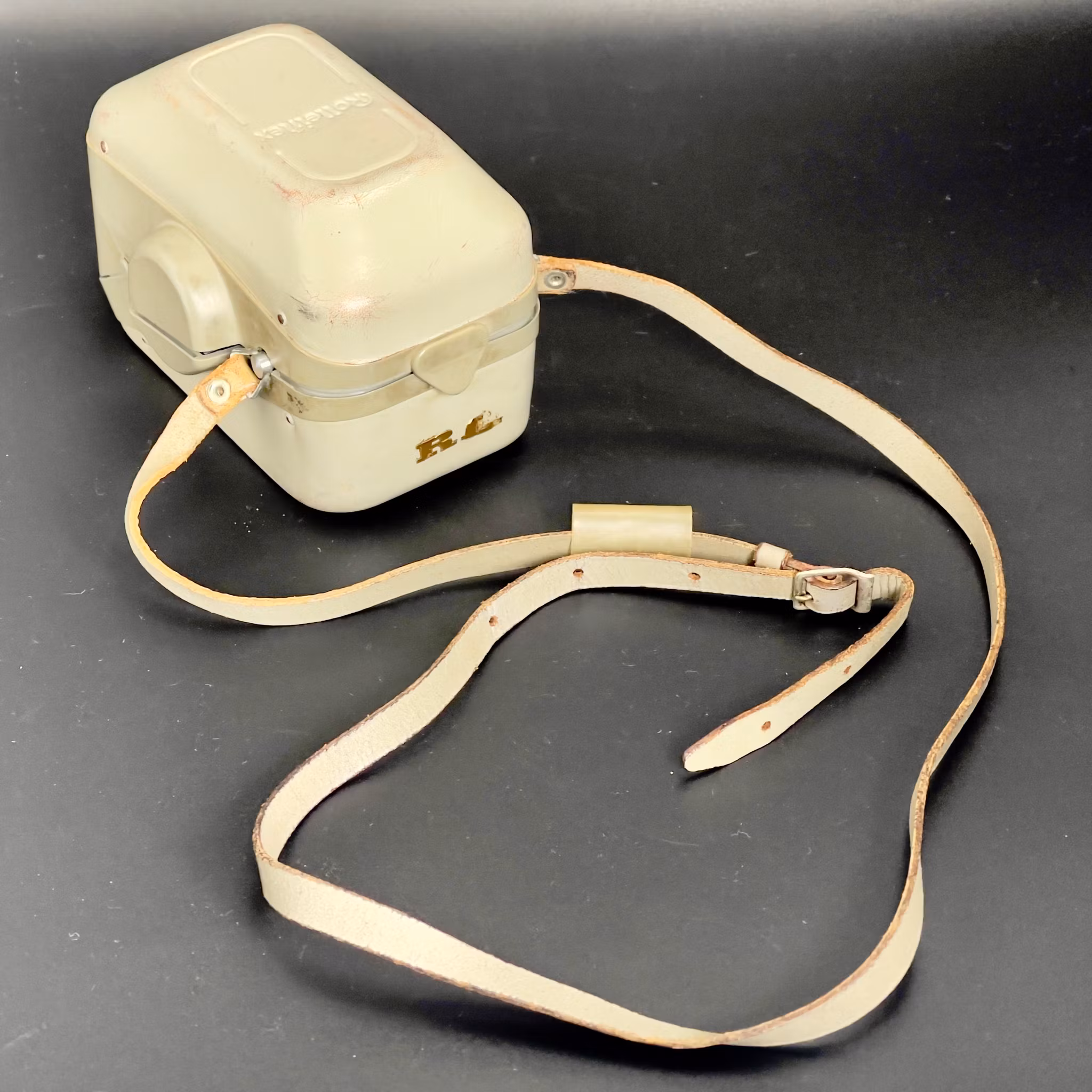 Rolleiflex DBP DBGM kamera med etui og brugermanual på engelsk