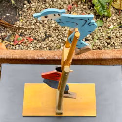 Jouet en bois Kronblom et Malin, vers 1930, signé