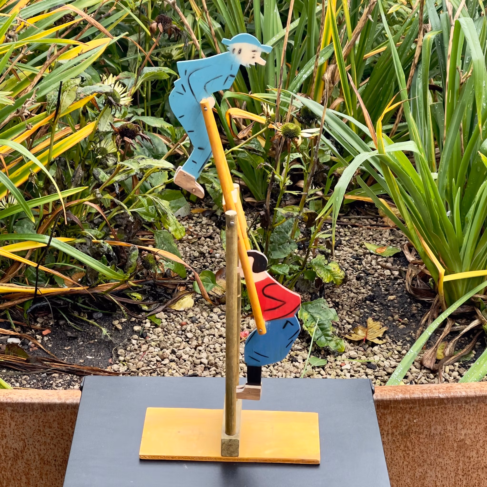 Jouet en bois Kronblom et Malin, vers 1930, signé