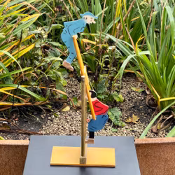 Jouet en bois Kronblom et Malin, vers 1930, signé