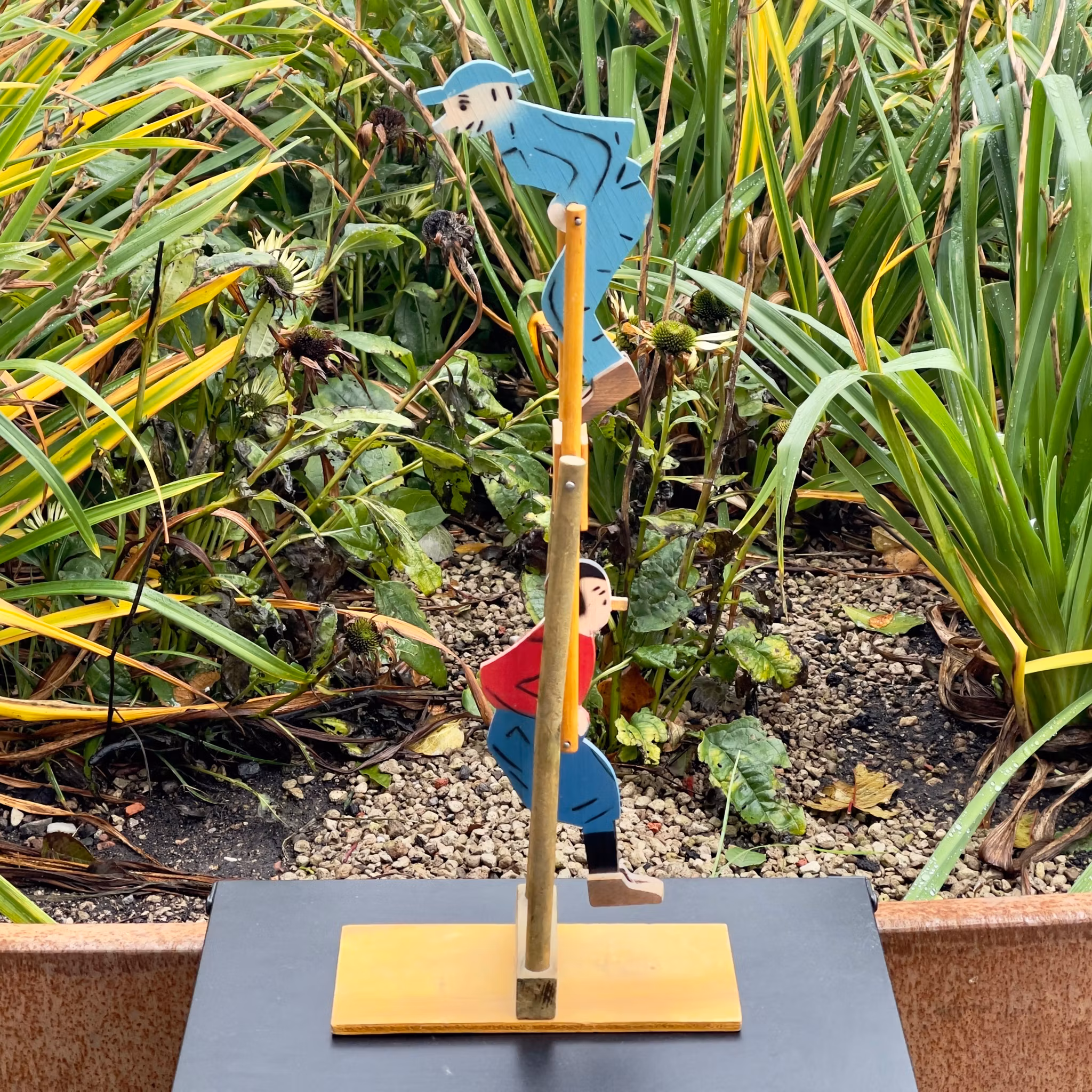 Jouet en bois Kronblom et Malin, vers 1930, signé