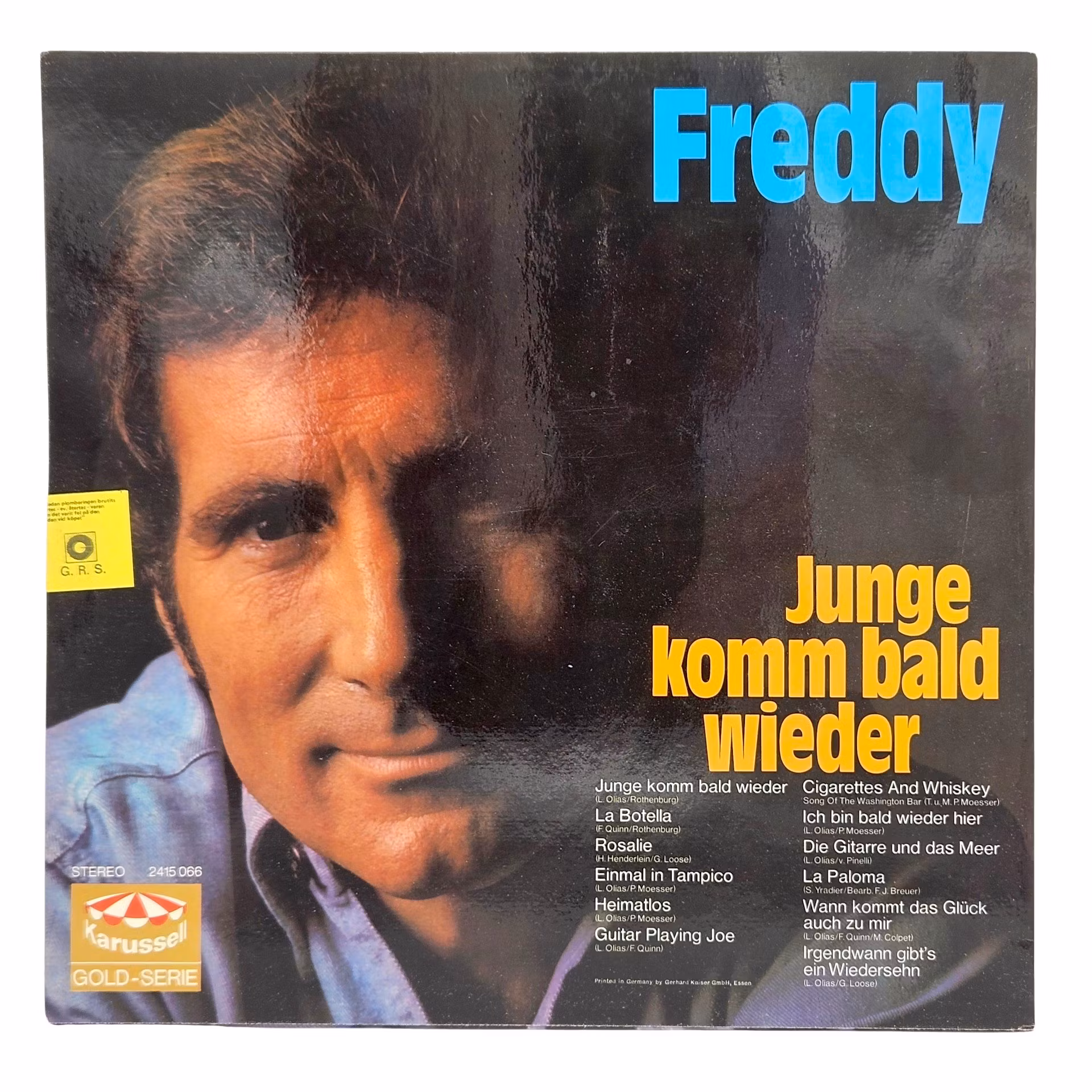Freddy, Junge Komm Bald Wieder, Vinyl LP
