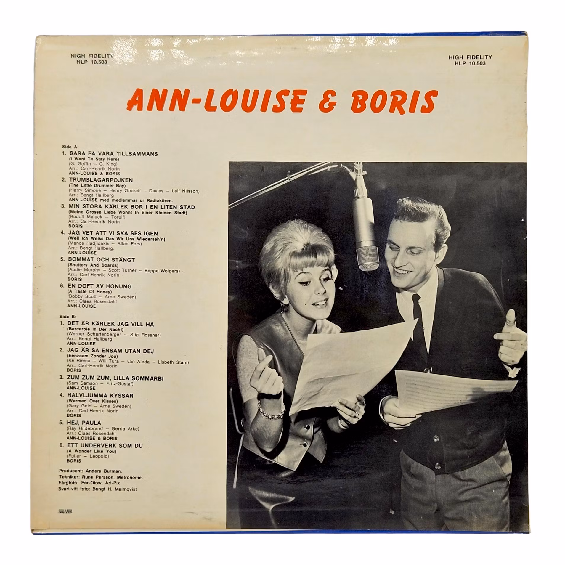 Ann Louise e Boris, Just Get Together, LP in vinile
