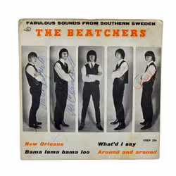 The Beatchers, Fabulous Sounds From Southern Sweden with 3 Autografs, Vinyl EP Lund Sweden
