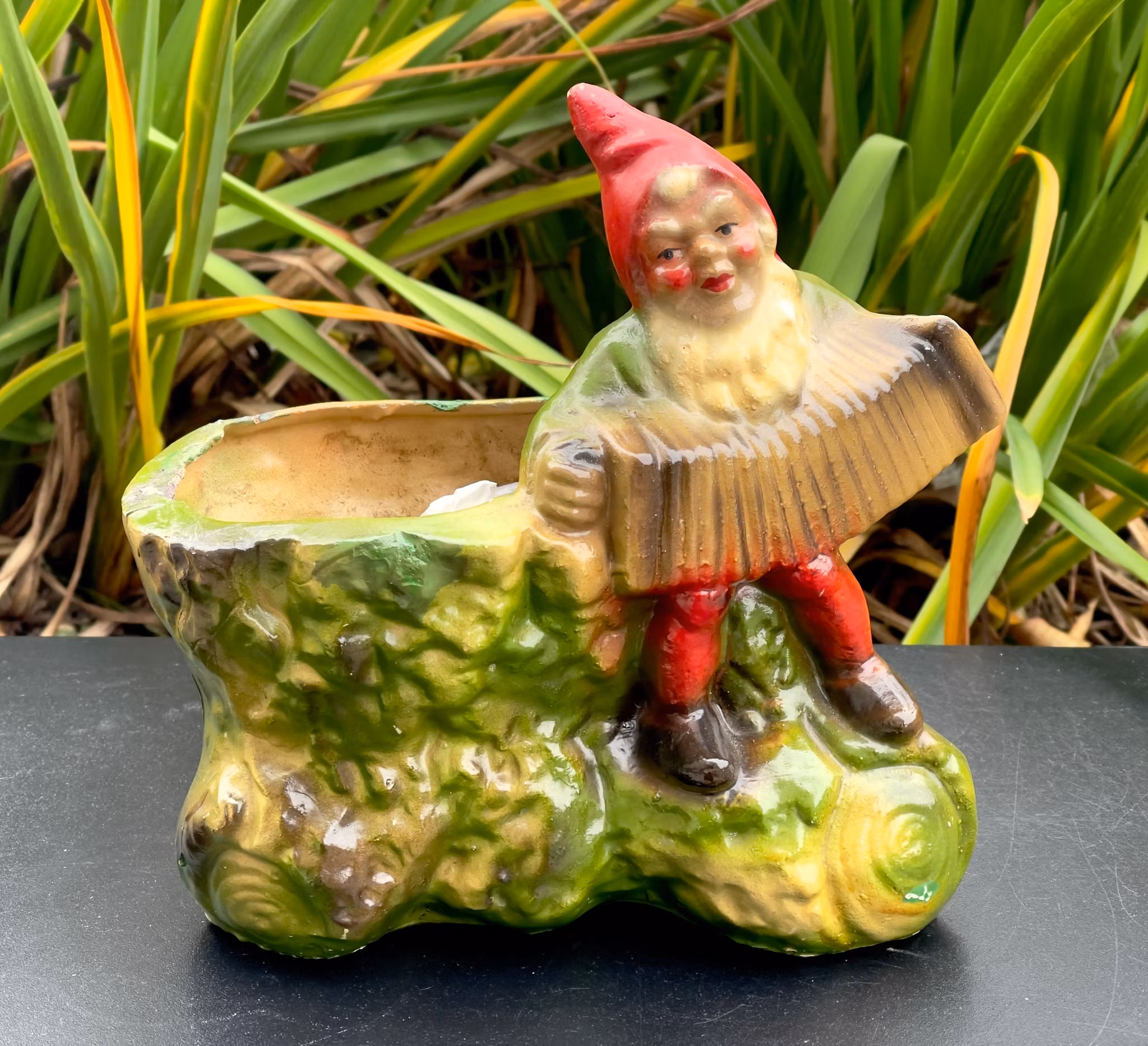 Accordion Santa, Germany, early 20th century, signed