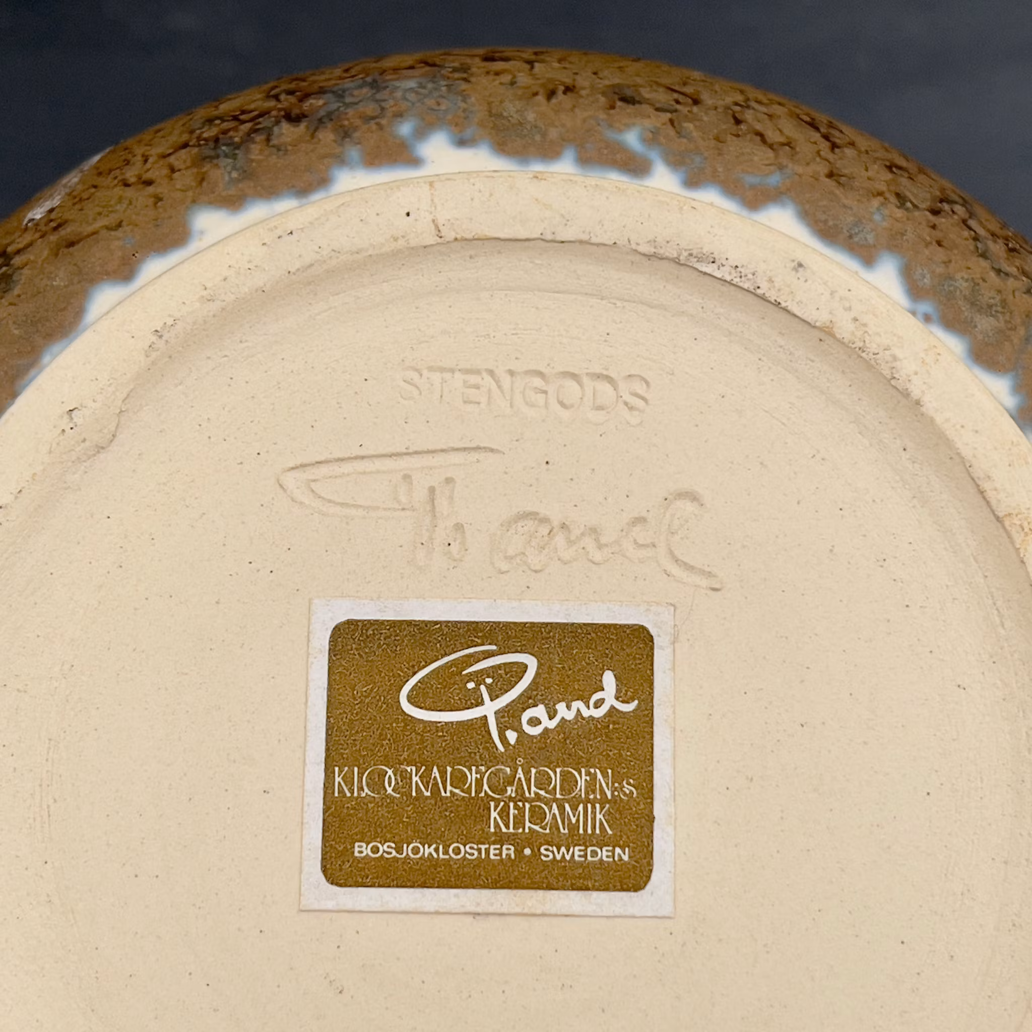 Gert Ingvar Andersson, keramiks vas, signerad