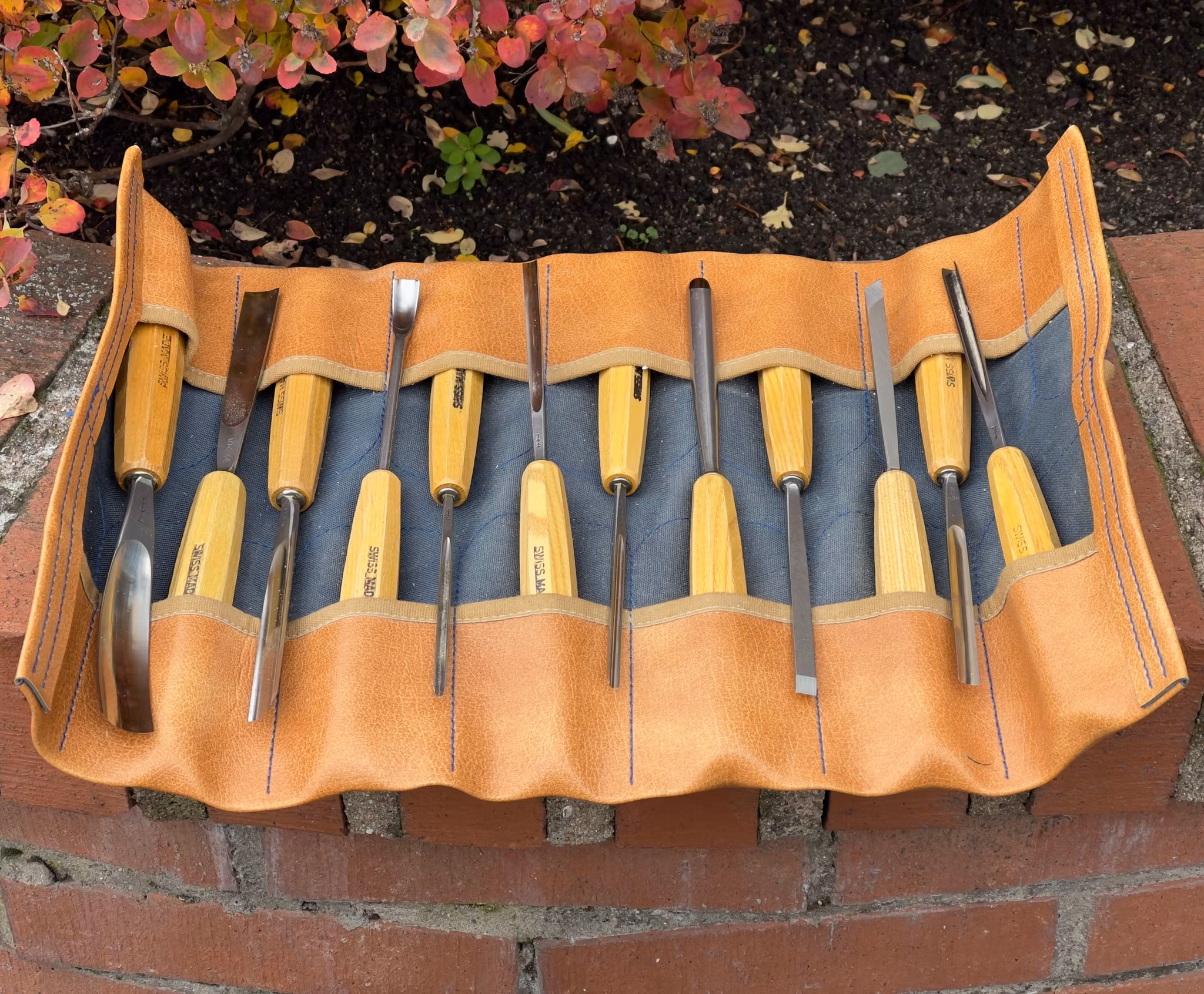 Pfeil, skulpturparti Träsnideri verktyg 12 stycken, Swiss