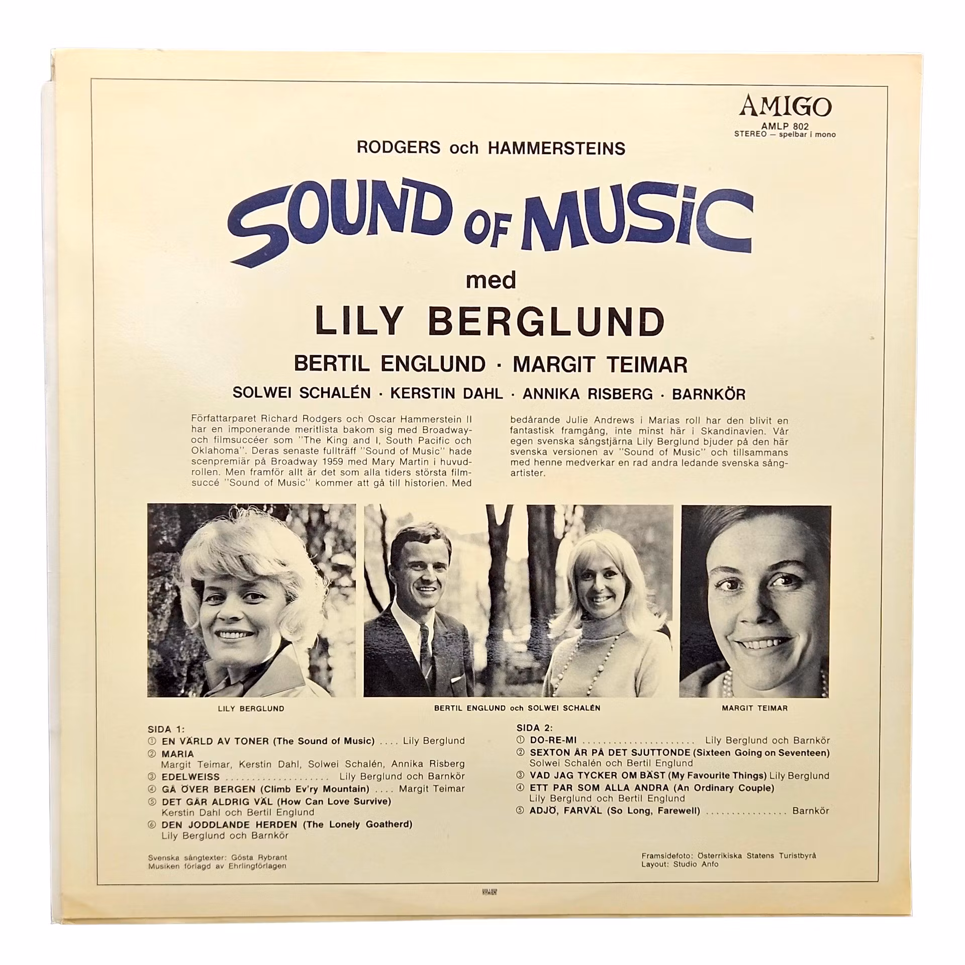 Lily Berglund, Sound Of Music, Vinyl LP
