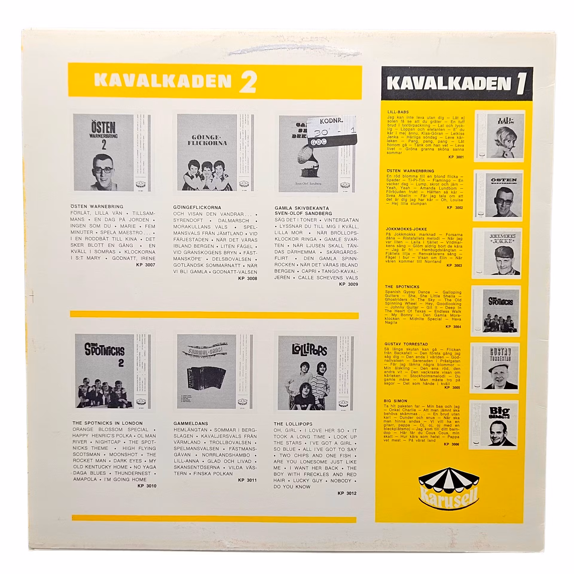 Carl Gustaf, profesor de autoescuela, LP de vinilo