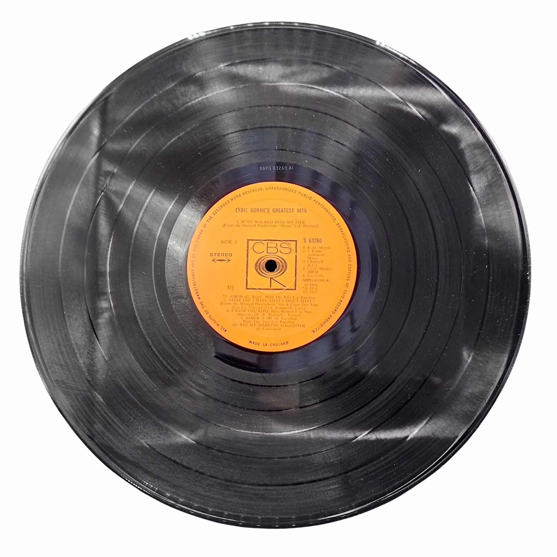 Eydie Gorme Greatest Hits, Vinyl LP