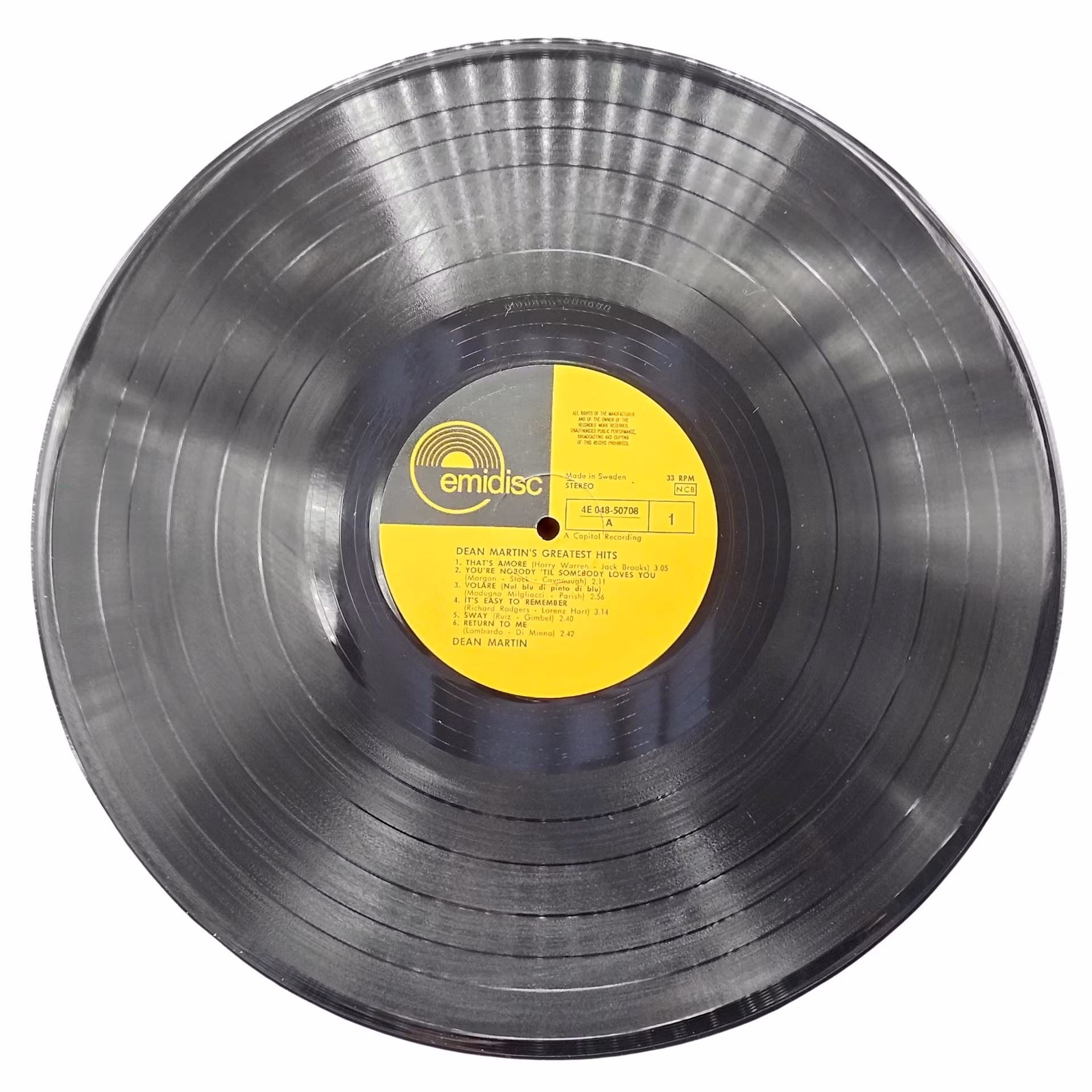 Największe hity Deana Martina, płyta winylowa