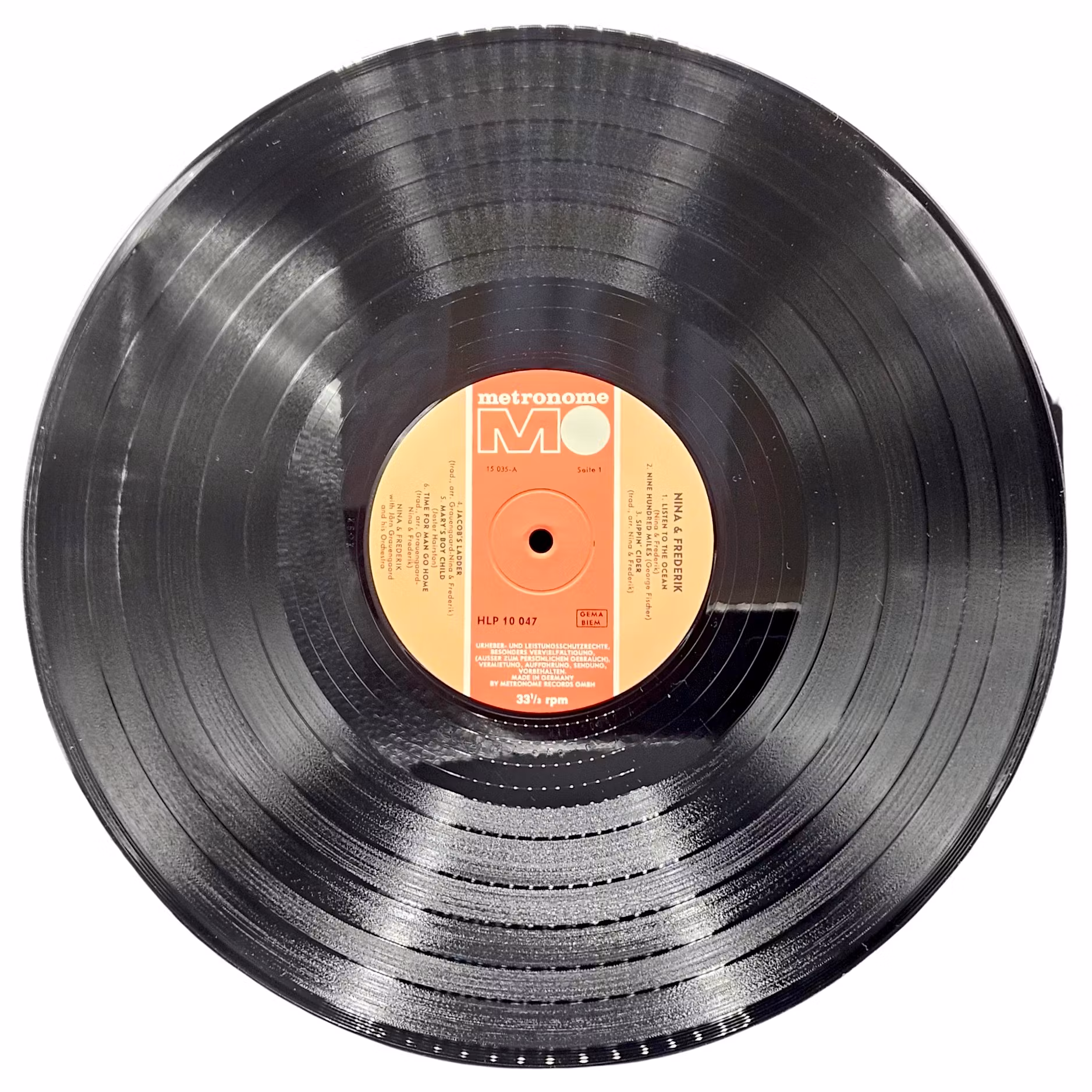 Nina And Fredrik, With The Jörn Grauengaand Quintet, Vinyl LP