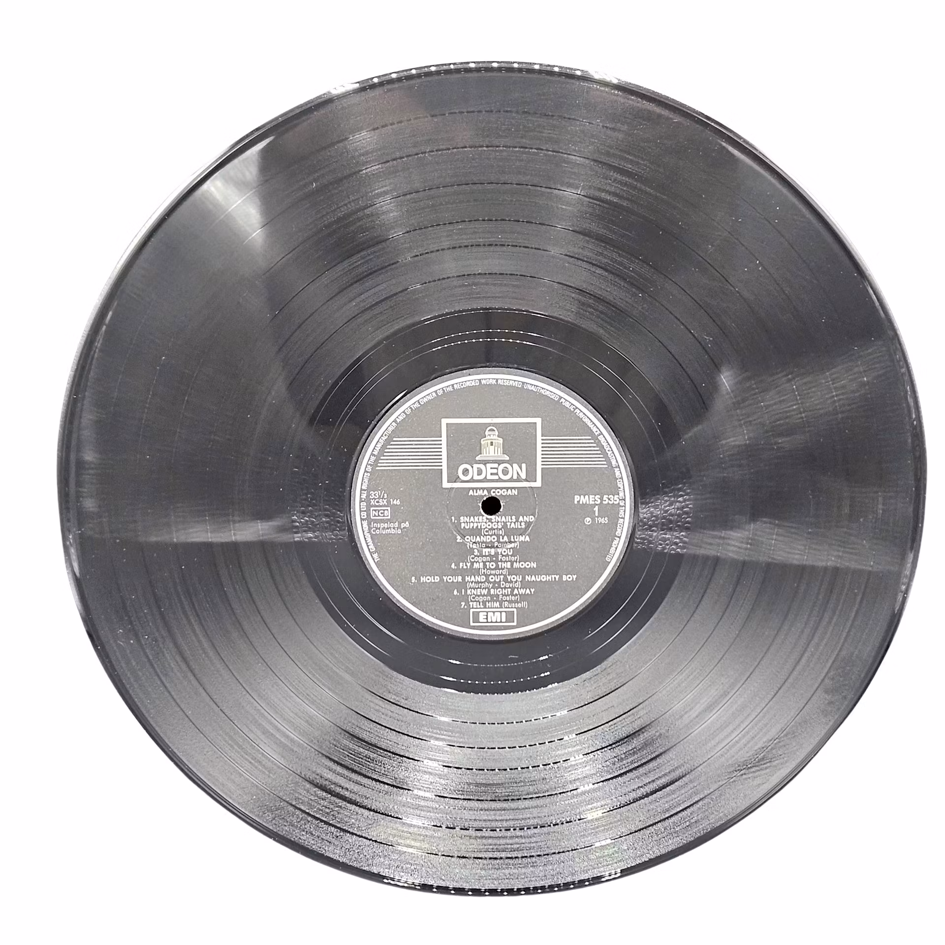 Alma Cogan, Węże, ślimaki i ogony szczeniąt, winyl LP